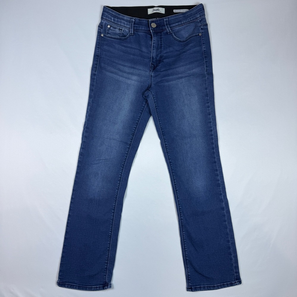 Angels Forever Young 360 Sculpt Mini Bootcut Jeans Women Size 8 Indigo Stretch